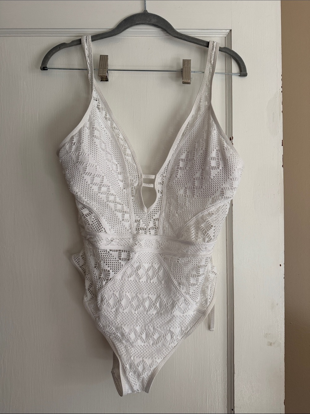 BECCA White Lace One-Piece Swimsuit - Kids